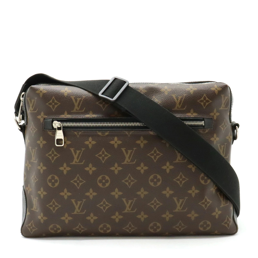 LOUIS VUITTON Monogram Macassar Brown Torres Messenger Crossbody Leather